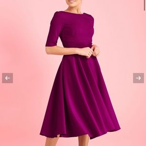 pretty dress xs berry color midi dress